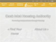 Tablet Screenshot of cookinlethousing.org